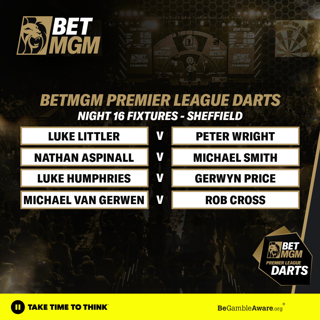 PDC Premier League Darts Sportsbook BetMGM UK